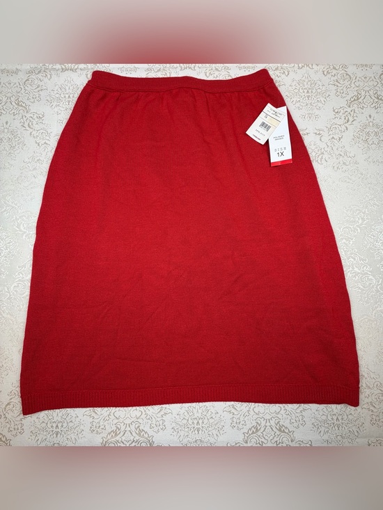 Liz Baker Dresses & Skirts - Liz Baker Vintage Red Sweater Skirt , NWT, 1X
